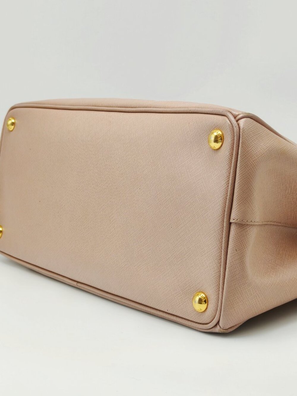PRADA Saffiano Leather Large Tote Bag Pink Top Handle Work Laptop Office Bag - Picture 12 of 16